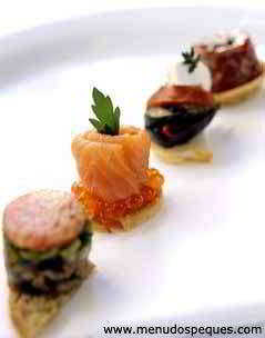 receta de cocina canapes de jamon, queso y pi&ntilde;a