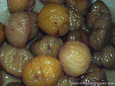 receta para castañas en almibar
