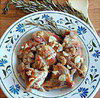 receta para conejo al ajillo con castañas