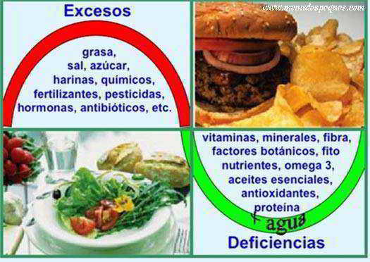 evita la comida basura