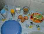 ingredientes para unas ricas galletas de chocolate cookies