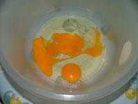 huevos preparados para batir