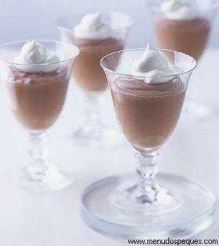 receta para elaborar delicioso Mousse de Castañas y Chocolate