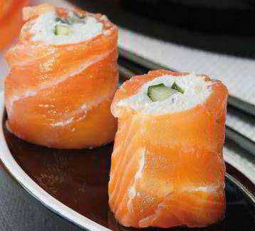 Sushi de Cangrejo y Salmón Ahumado - Cocina Fácil
