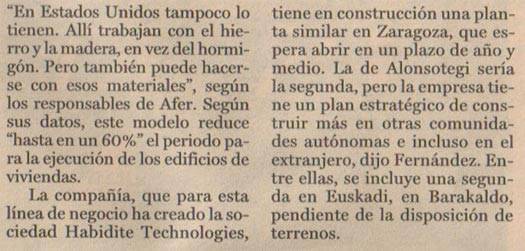 texto fabrica de casas baratas