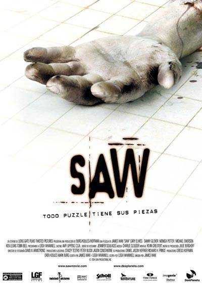 Pelicula de terror Saw I, II, III y IV