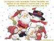 Tarjetas para felicitar la navidad. Felicita la Navidad con esta postal de Pap&aacute; Noel junto a unos mu&ntilde;ecos de nieve.