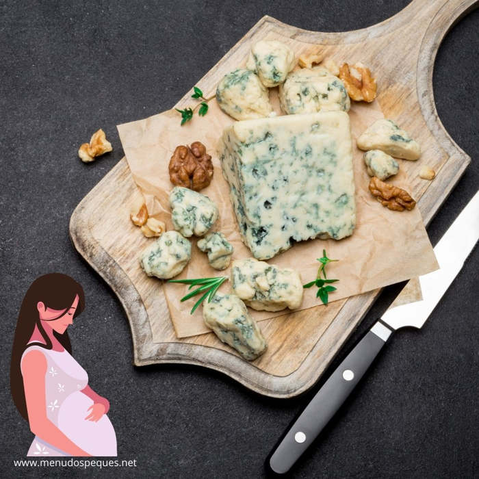 ¿Puede una mujer embarazada comer queso azul? embarazo