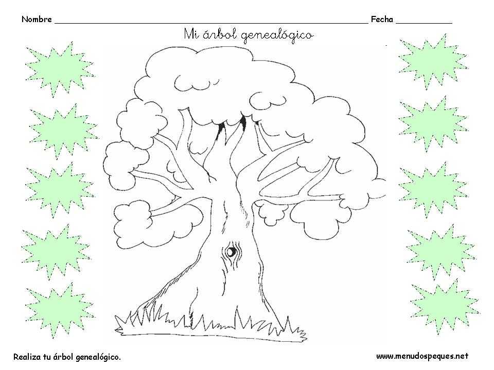 imagenes gratis el D&iacute;a  Familia Ficha la familia, &aacute;rbol el geneal&oacute;gico