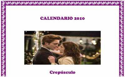 Calendarios infantiles de la saga crepusculo