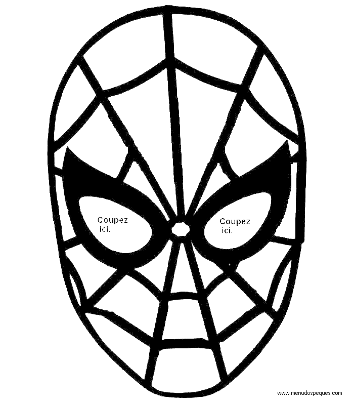 careta para el Carnaval de los m&aacute;s peque&ntilde;os de la casa - Careta de Spiderman