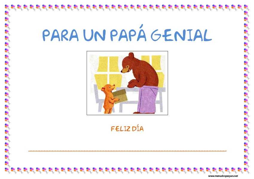 Diploma para el día del padre