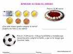 Ficha infantil Aprendo a Usar el Dinero.