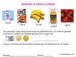 Ficha infantil Aprendo a Usar el Dinero.