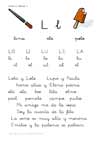 Ficha infantil Lectura, aprender a leer.