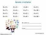 Multiplicar por 4, 5 y 6