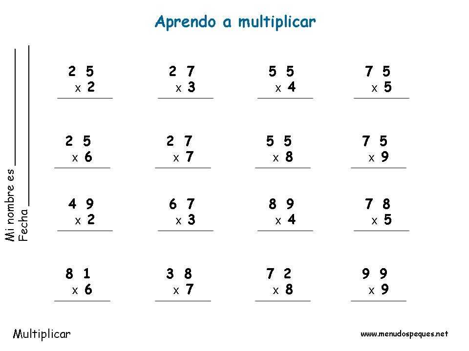 15 multiplicaciones