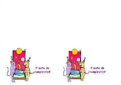 recurso infantil para crear invitaciones para las fiestas de Cumplea&ntilde;os