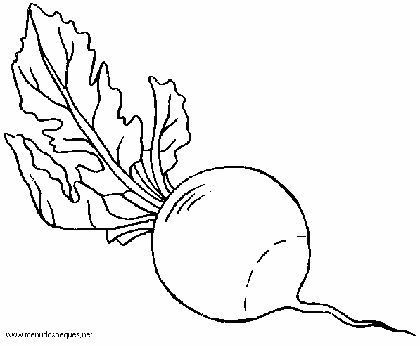lamina para colorear del D&iacute;a de la Alimentaci&oacute;n. para colorear. Hortalizas