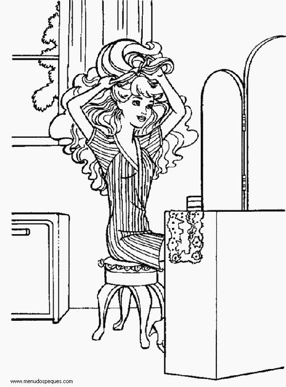 l&aacute;minas dibujos para imprimir Dibujos de La Barbie y Ken