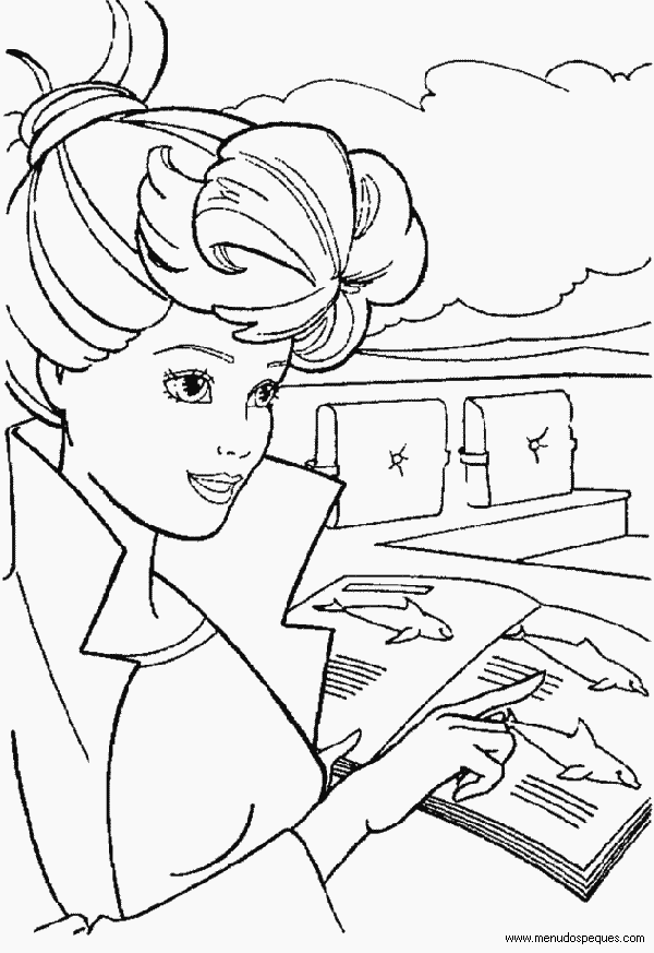 l&aacute;minas dibujos para imprimir Dibujos de La Barbie y Ken