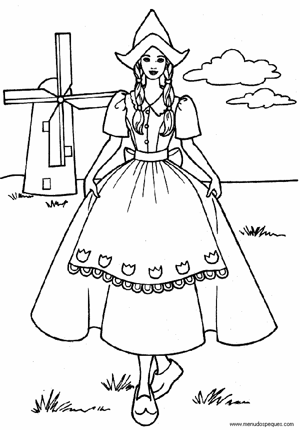 l&aacute;minas dibujos para imprimir Dibujos de La Barbie y Ken