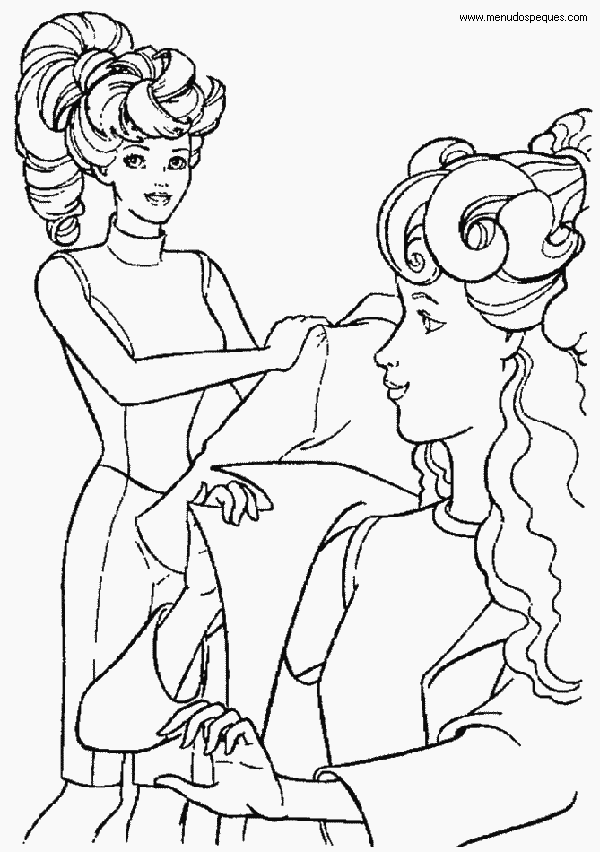 l&aacute;minas dibujos para imprimir Dibujos de La Barbie y Ken