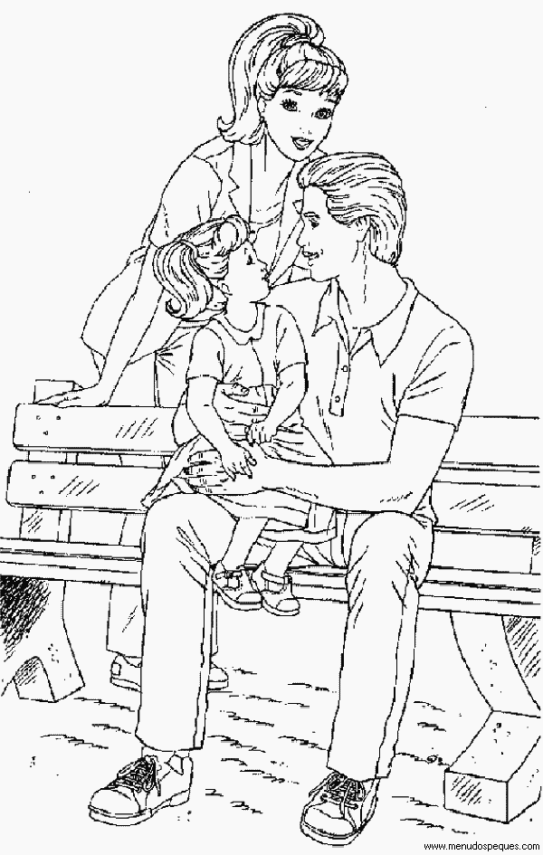 l&aacute;minas dibujos para imprimir Dibujos de La Barbie y Ken