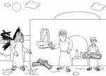 Colorear infancia de jesus