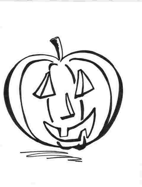 lamina para colorear de calabaza halloween