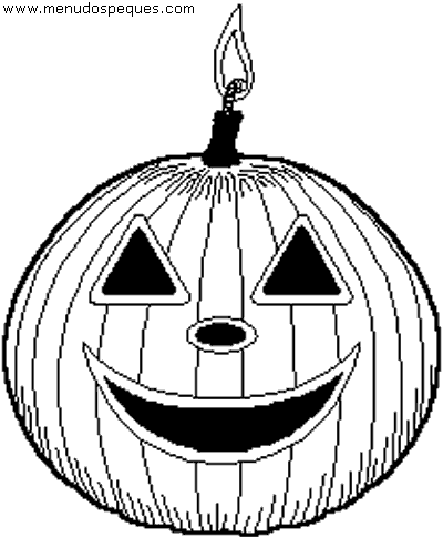 lamina para colorear de calabaza halloween