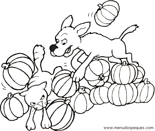 lamina para colorear de calabaza halloween