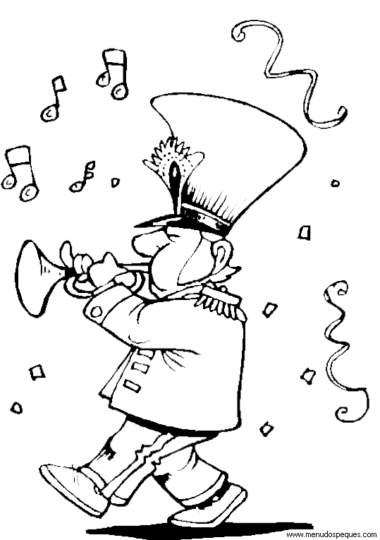 l&aacute;minas dibujos para imprimir y colorear Carnaval. Carnavales