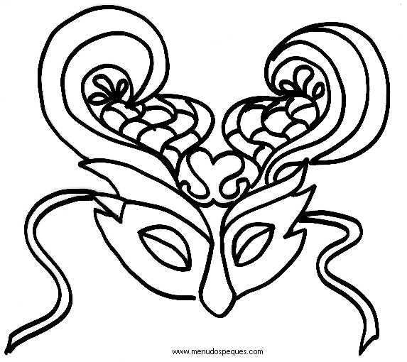 l&aacute;minas dibujos para imprimir y colorear Carnaval. Carnavales