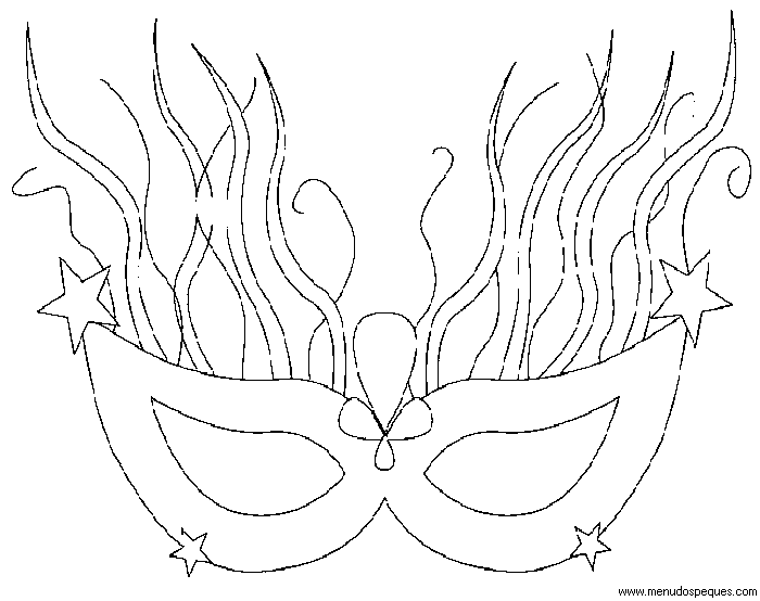 l&aacute;minas dibujos para imprimir y colorear Carnaval. Carnavales