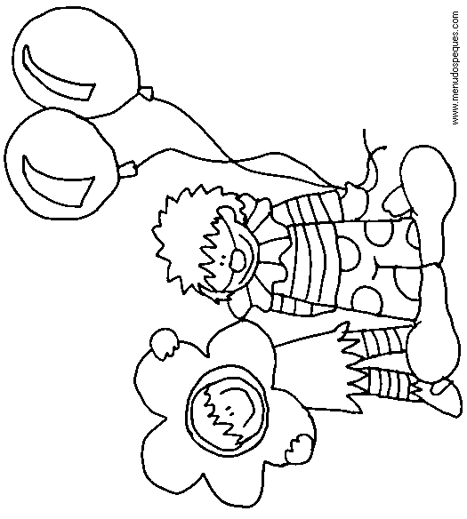 l&aacute;minas dibujos para imprimir y colorear Carnaval. Carnavales