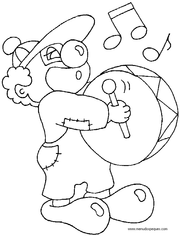 l&aacute;minas dibujos para imprimir y colorear Carnaval. Carnavales