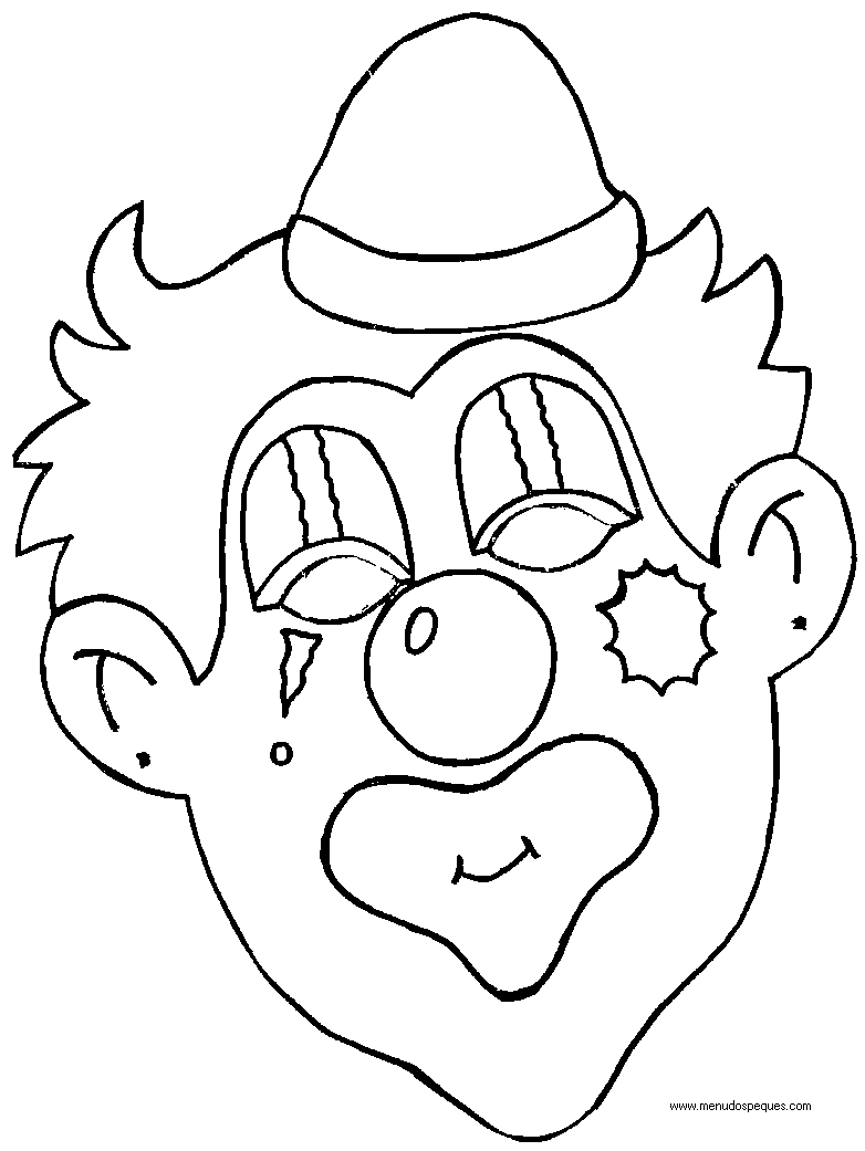 l&aacute;minas dibujos para imprimir y colorear Carnaval. Carnavales