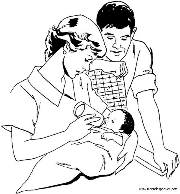 l&aacute;minas dibujos para imprimir Dibujos del D&iacute;a de La Familia