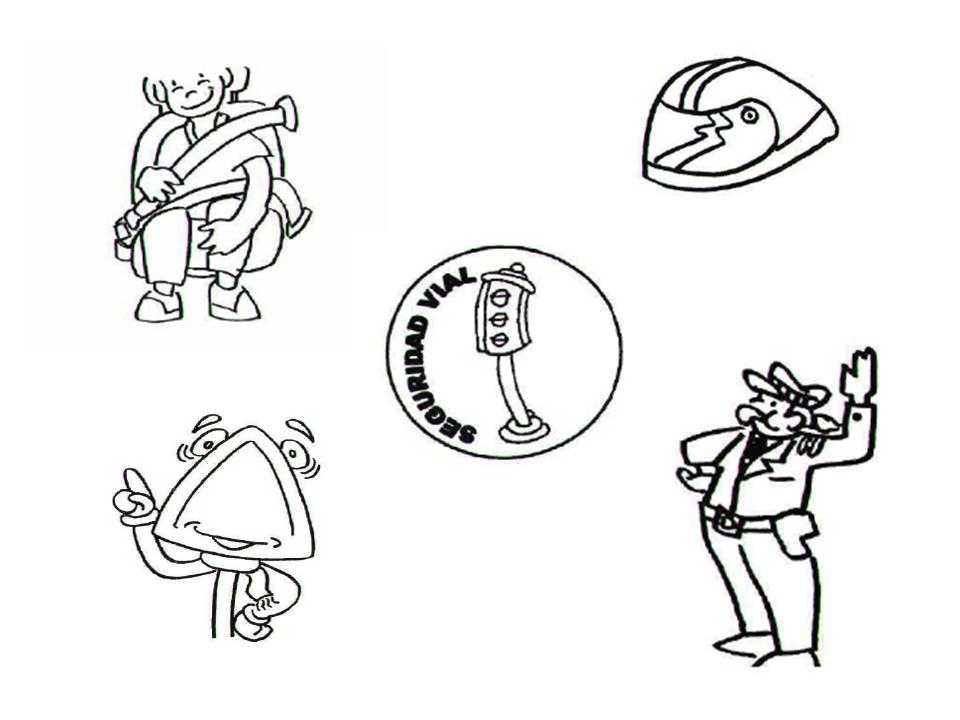 l&aacute;minas dibujos para imprimir Dibujos del D&iacute;a europeo de la Seguridad vial