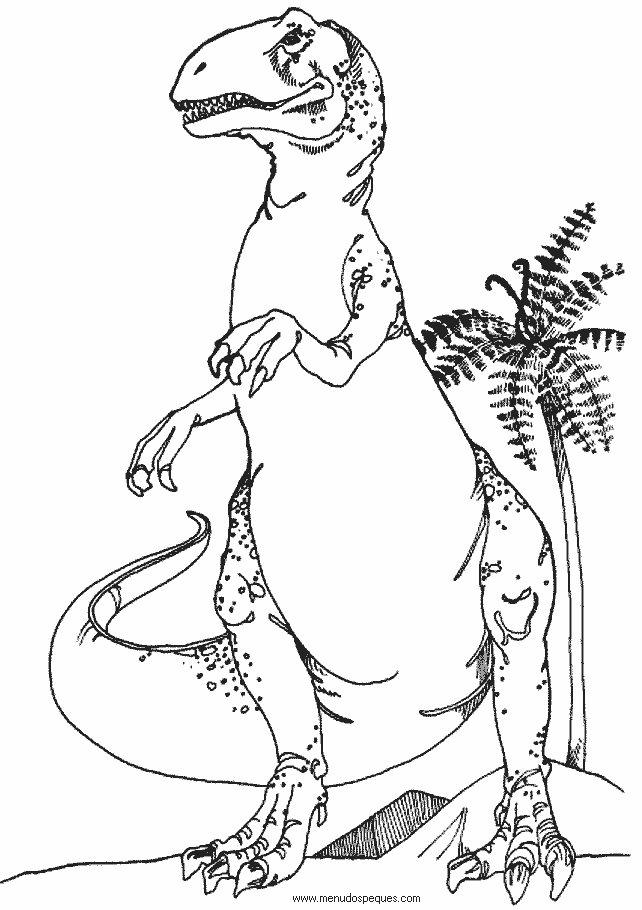 l&aacute;minas de dibujos para imprimir y colorear Dinosaurios Allosaurus