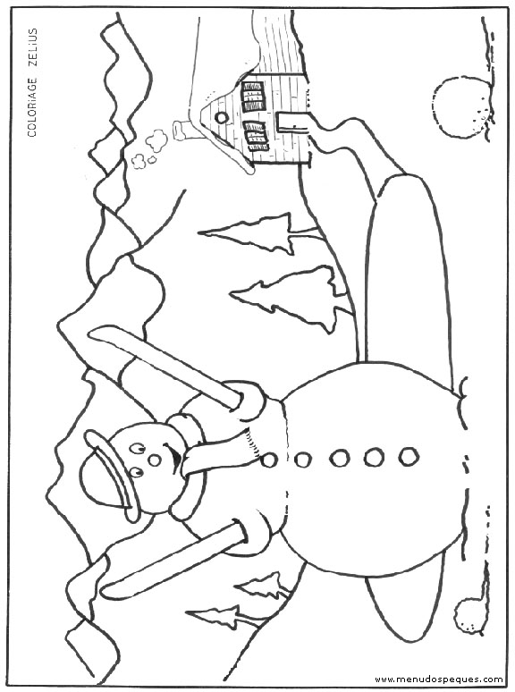 lamina para colorear del invierno 01
