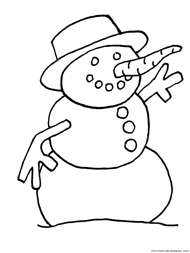 lamina para colorear del invierno 13