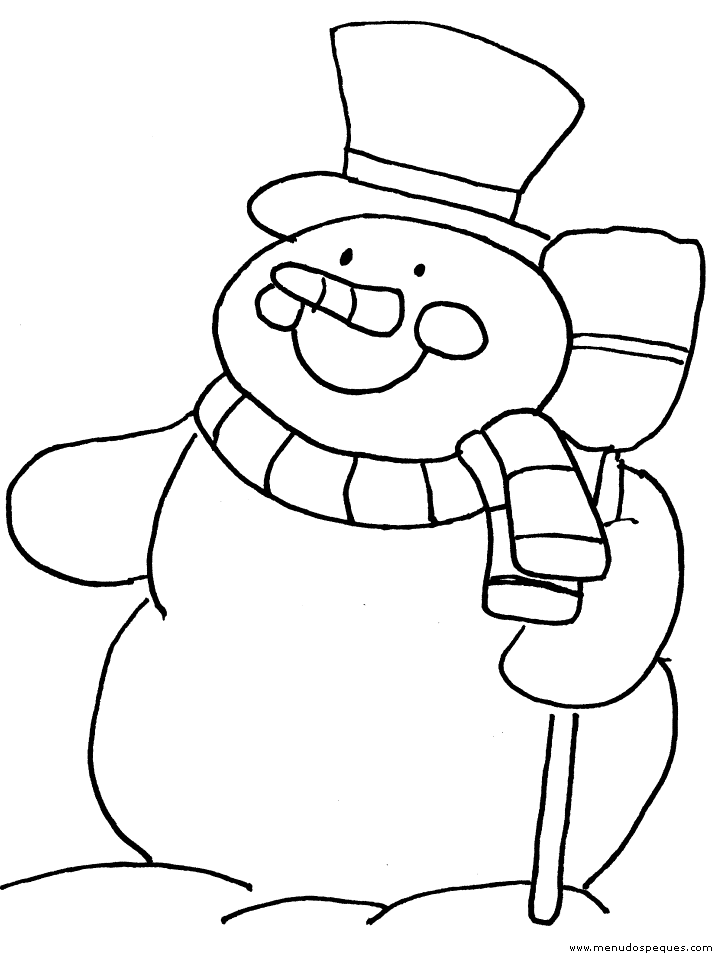 lamina para colorear del invierno 14