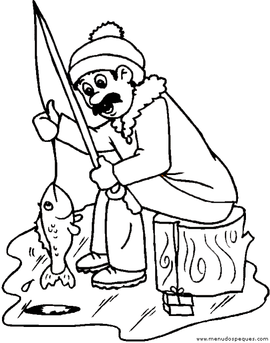 lamina para colorear del invierno 15