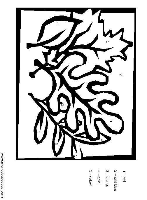 lamina para colorear del oto&ntilde;o 07