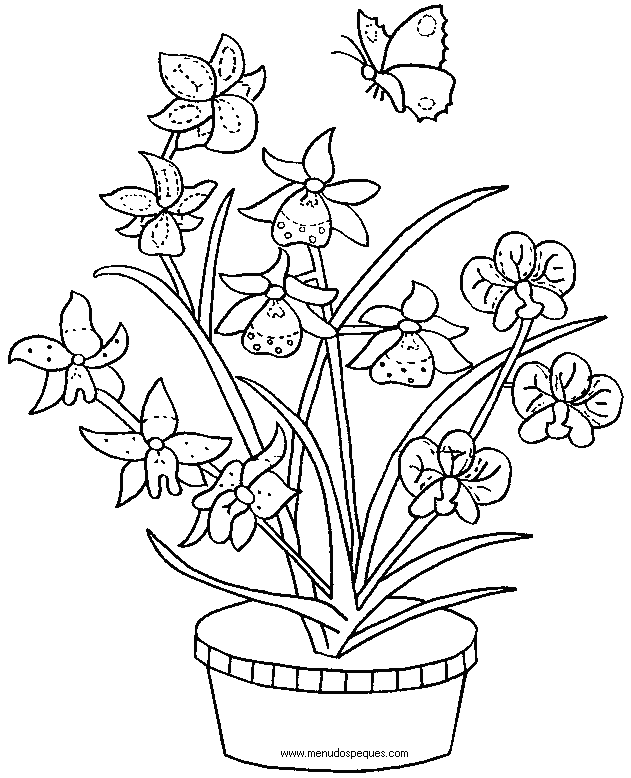 lamina para colorear de la Primavera