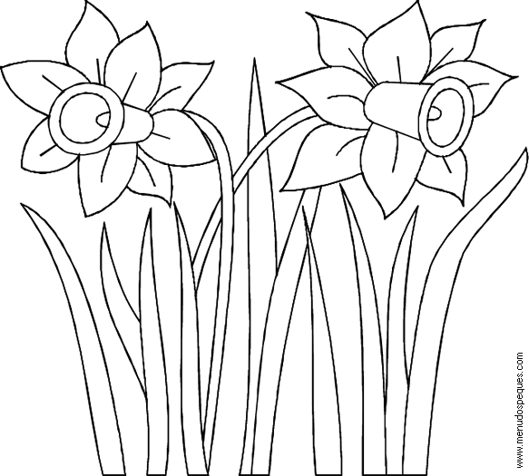 lamina para colorear de la Primavera