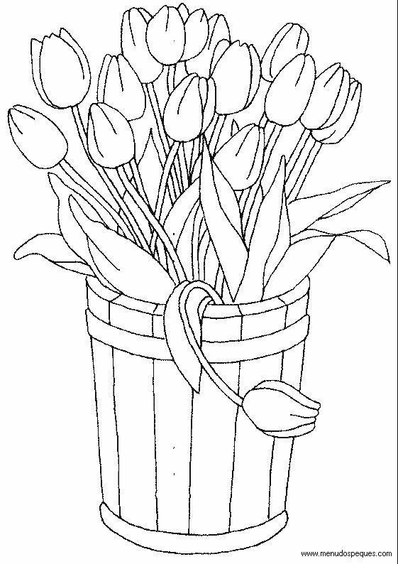 lamina para colorear de la Primavera