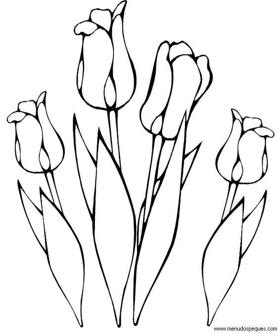 lamina para colorear de la Primavera